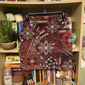 Double lined mini skirt